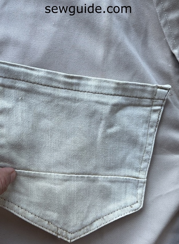 Old jeans pocket cut out