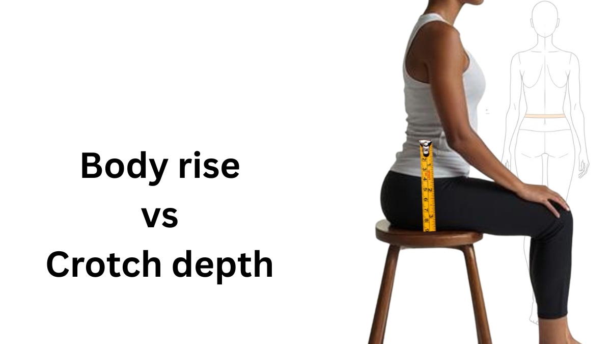 body rise of a person sitting on a stool