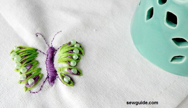beaded butterfly
