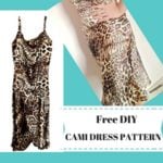 Cami Dress Pattern cami slip pattern