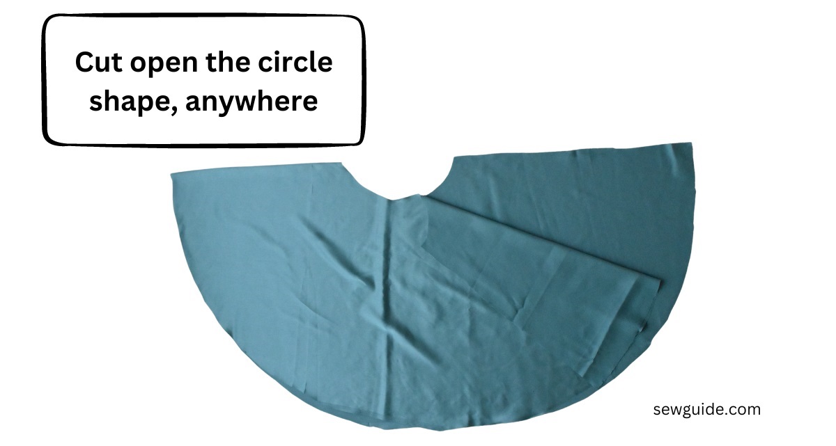 cut open one seam