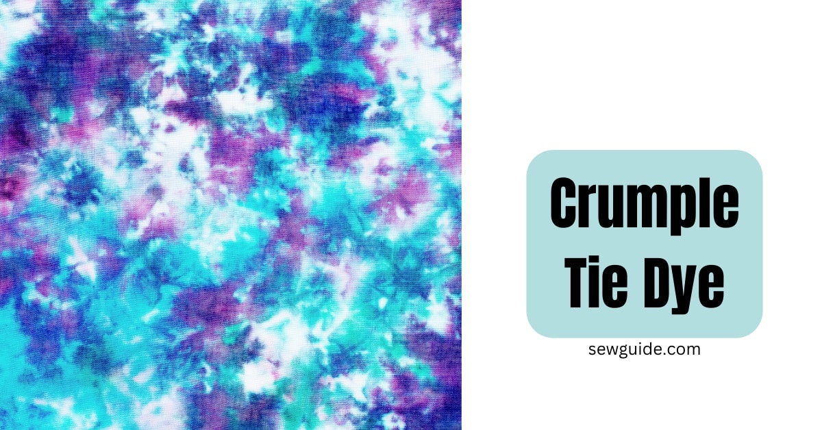 Crumple tie-dye pattern