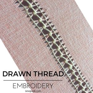 drawn-thread-embroidery--work drawn thread embroidery