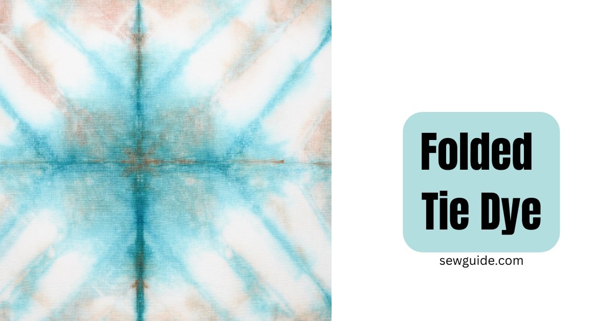 Folded tie-dye pattern