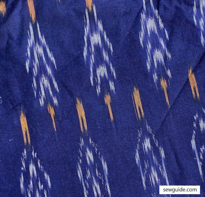Ikat-inspired textile print pattern