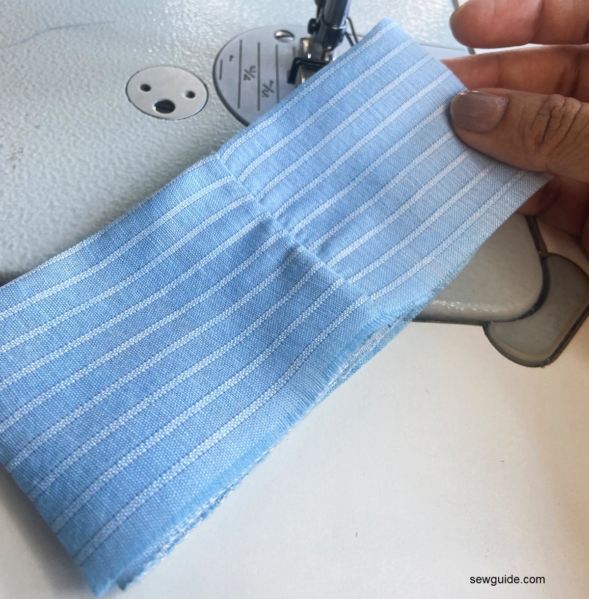 How to sew a folded cuff band to a sleeve
