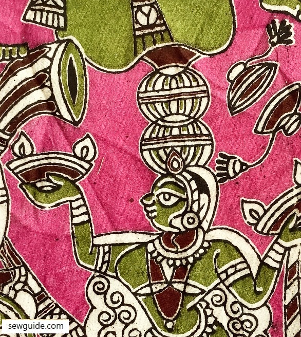 diyas as motifs in indian fabrics