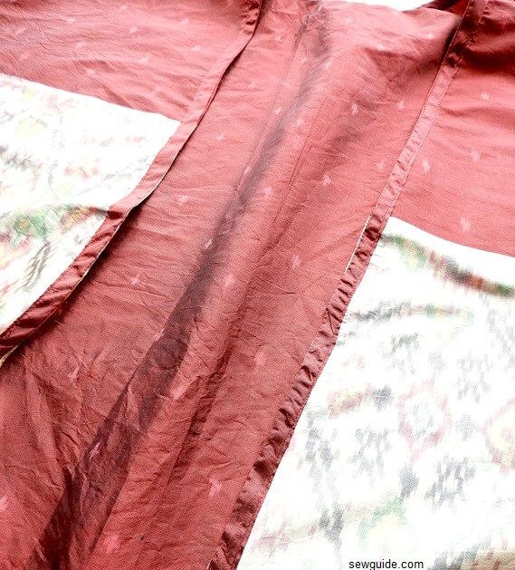 Bind the fabric edge