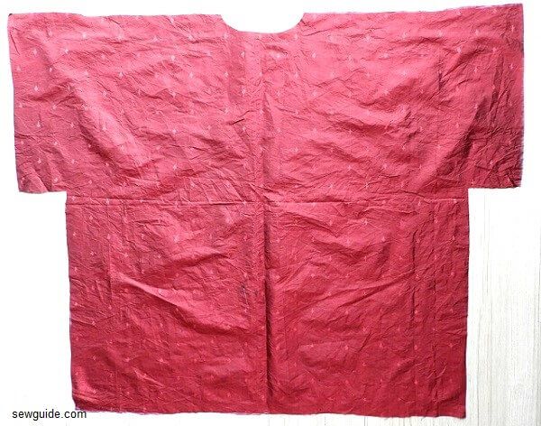 kimono cardigan back pattern cut