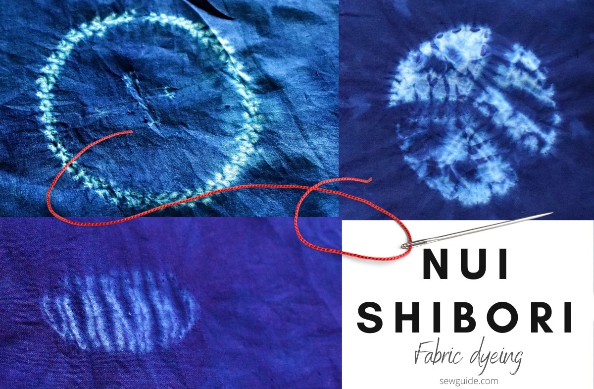 Nui Shibori stitched resist-dyeing technique