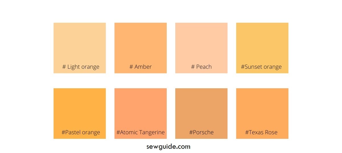 orange color names