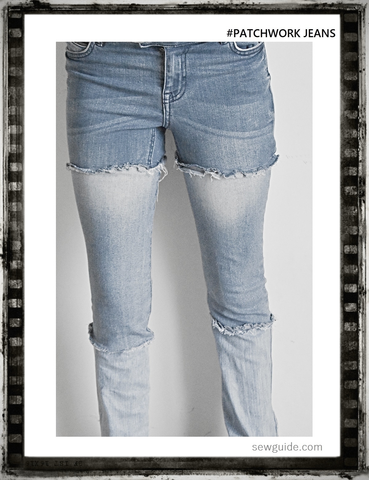 patchwork jeans