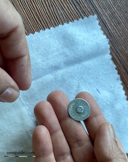 magnetic snap stud part