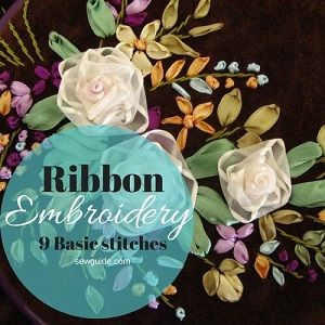 Ribbon-embroidery-tutorial ribbon embroidered flower