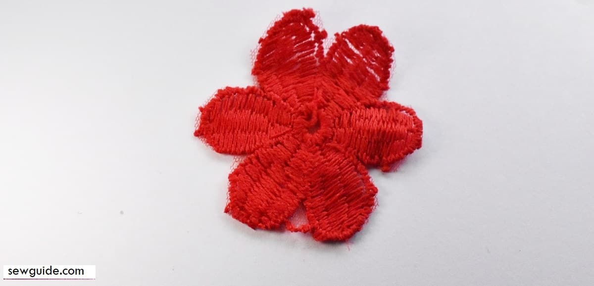 sheer applique cut out