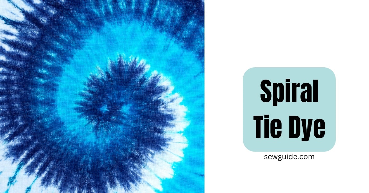 Spiral tie-dye pattern