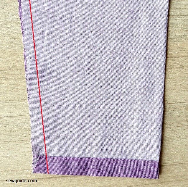 sew the inner seams