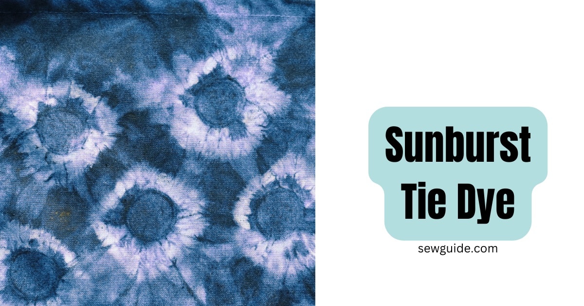 Sunburst tie-dye pattern