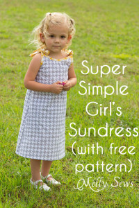 Super simple girls sundress
