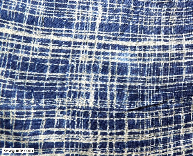 Japanese Shibori tie-dye fabric technique