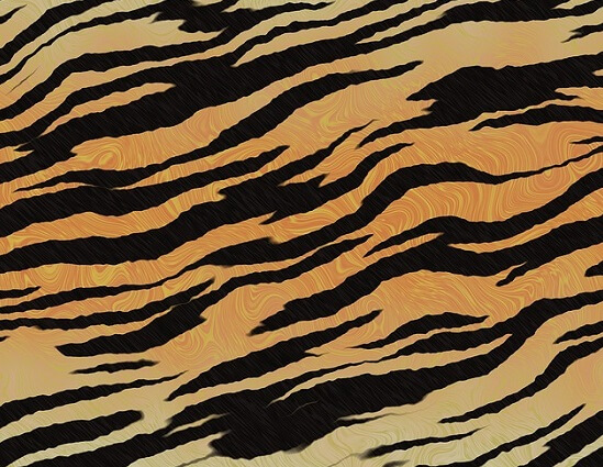 tiger animal prints in textiles