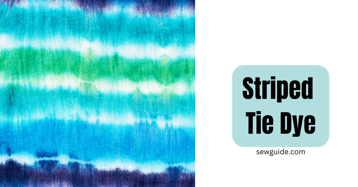 Striped tie-dye pattern