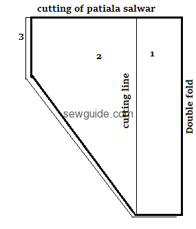 cutting of patiala pattern