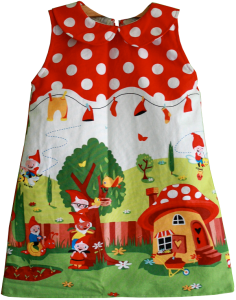 Toddler dress with peter pan collar